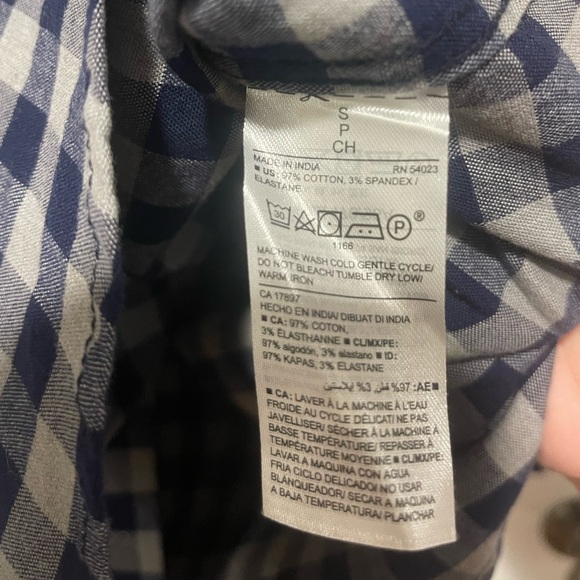 NWT OLD NAVY Men’s Button Down Check Shirt - Picture 3 of 6